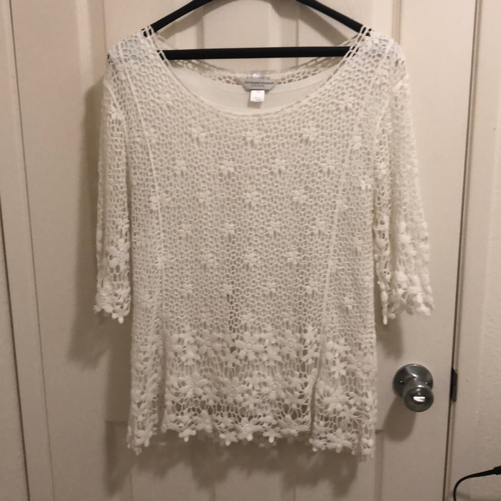 Flower and Lace 3/4 Sleeve